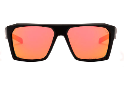 HB Split Carvin Matte Black D. Red / Red Polarized Unico