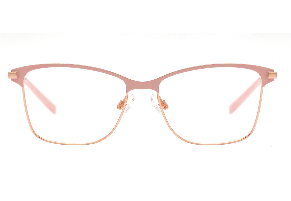 Hickmann Teen HI 1060 Y 05A ROSA FOSCO E DOURADO BRILHO Lente 5,1 cm