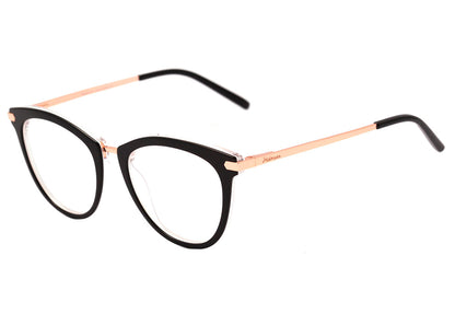 Hickmann Teen HI 6090 Y H01 Preto e Dourado Brilho - 50 mm