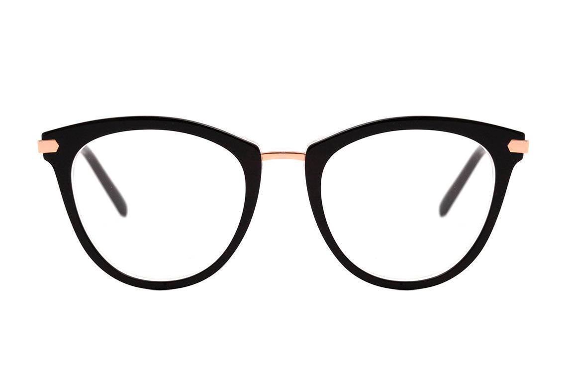 Hickmann Teen HI 6090 Y H01 Preto e Dourado Brilho - 50 mm
