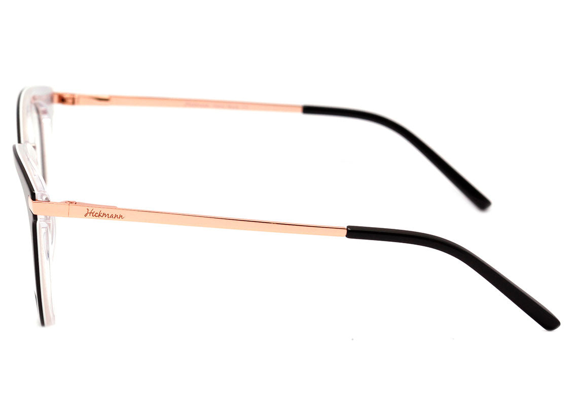 Hickmann Teen HI 6090 Y H01 Preto e Dourado Brilho - 50 mm