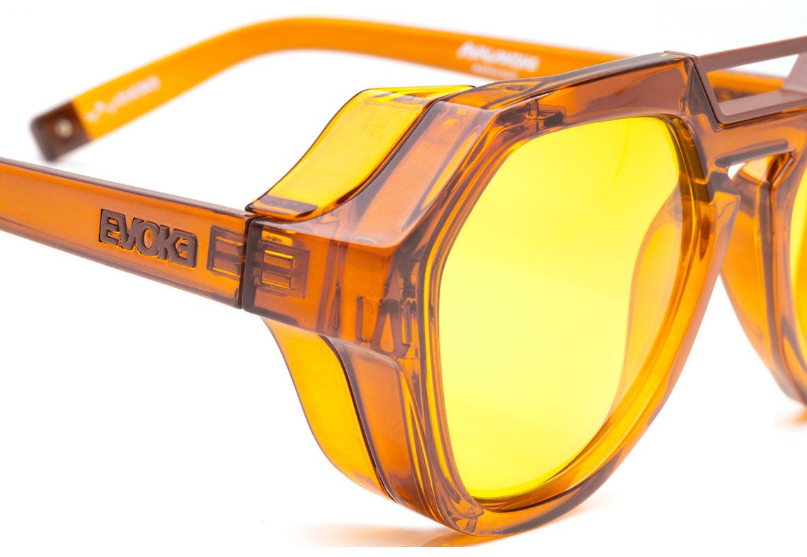 Evoke Avalanche Yago Dora YD02 Crystal Ambar Caramel/ Yellow UNICO