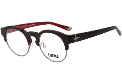 Evoke Capo III H01 Black Shine Temple Purple - Lente 4,9 cm  - Grau