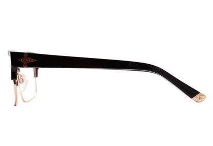 Óculos de Grau Evoke Capo Iv A01 Black Shine Gold - Oculos Shop