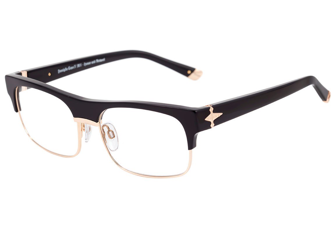 Óculos de Grau Evoke Capo Iv A01 Black Shine Gold - Oculos Shop