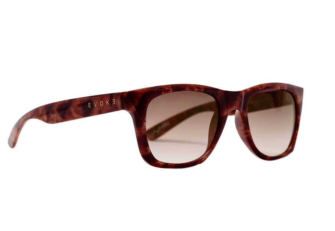 Óculos de Sol Evoke Diamond C01 Black Shine Crocodilus/ Gray Total Unico