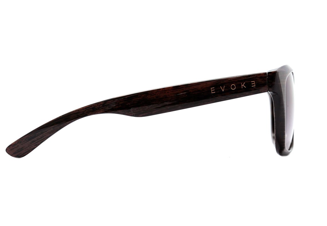 Óculos de Sol Evoke Diamond C01 Black Shine Crocodilus/ Gray Total Unico