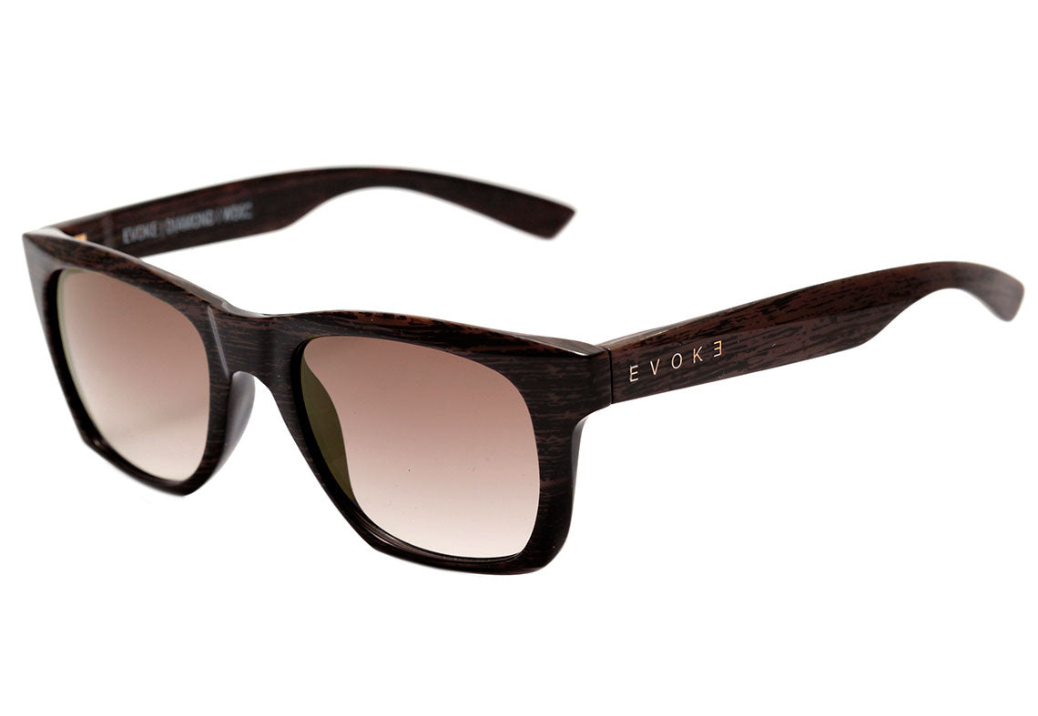 Evoke Diamond WD02 Wood Brown Shine / Brown Gradient Unico - Lente 5,0 cm  - Sol