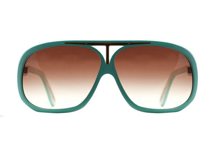 Evoke EVK 01 Ice Cream Green White Matte / Brown Degradê - Lente 6,0 cm  - Sol
