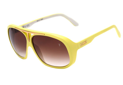 Evoke EVK 01 Ice Cream Yellow White Matte / Brown Degradê - Lente 6,0 cm  - Sol