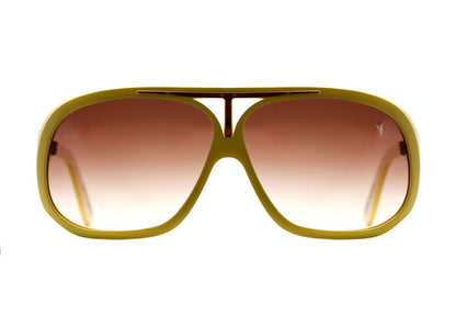 Evoke EVK 01 Ice Cream Yellow White Matte / Brown Degradê - Lente 6,0 cm  - Sol