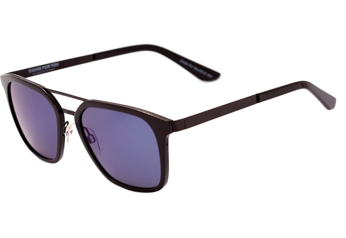 Óculos de Sol Evoke For You DS15 A01 Black Shine / Blue Mirror Unico - 54 mm