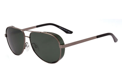 Evoke For You Ds17 02AP Prata Fosco Verde G15 Polarizado - Sol - 59 mm