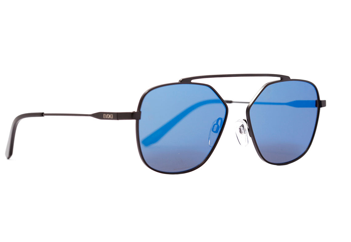 Óculos de Sol Evoke For You DS18 09A Black Matte / Blue Mirror Unico - Lente 5,6 cm