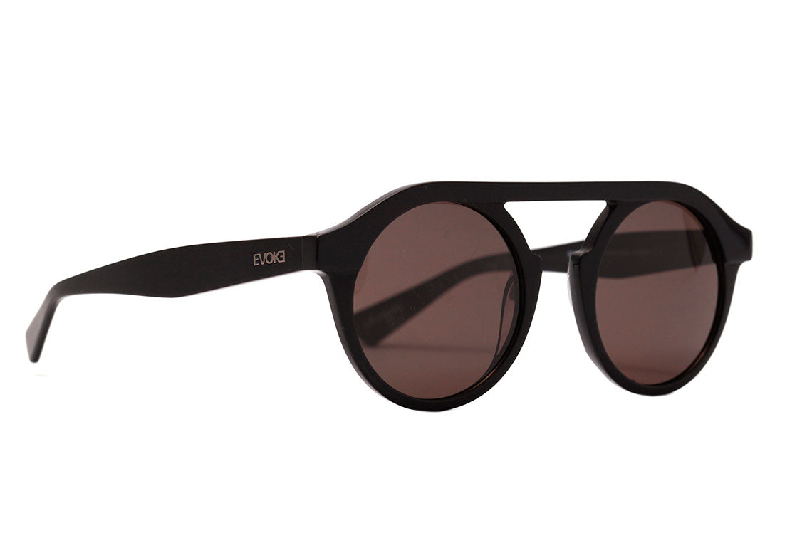 Óculos de Sol Evoke For You Ds29 A01 Black Matte Black Shine/ Brown Total Unico