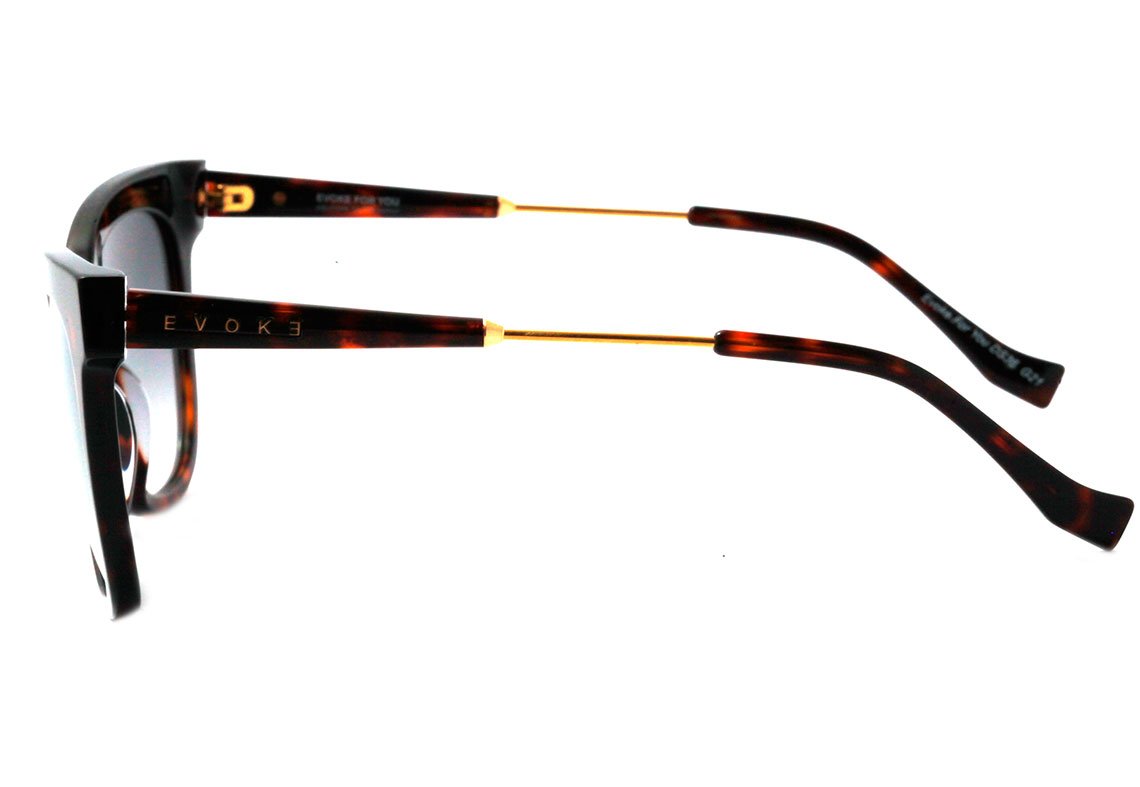 Evoke For You DS36 G21 Turtle Shine / Gold Degradê Espelhado Unico - Lente 5,3 cm