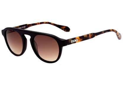 Evoke Kosmopolite 5B M01 Black Matte Temple Blond Turtle/ Brown Gradient