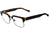 Óculos de Grau Evoke On The Rocks 07 A01 Black Shine Demi Gun - Lente 5,3 cm