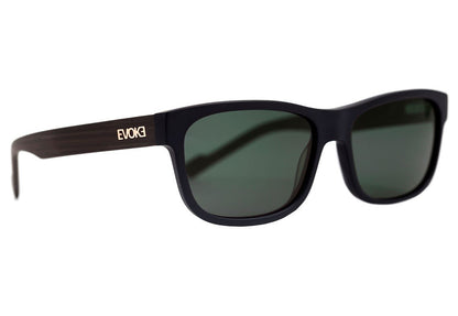 Óculos de Sol Evoke On The Rocks III A01S Matte Black Temple Wood / G15 Green