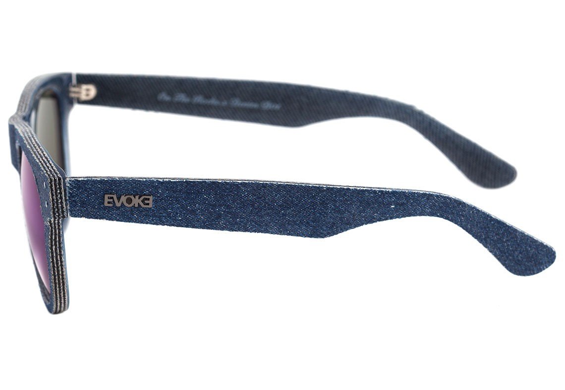 Evoke On The Rocks X Denim D01 Azul Fosco / Azul Espelhado - Lente 5,3 cm  - Sol