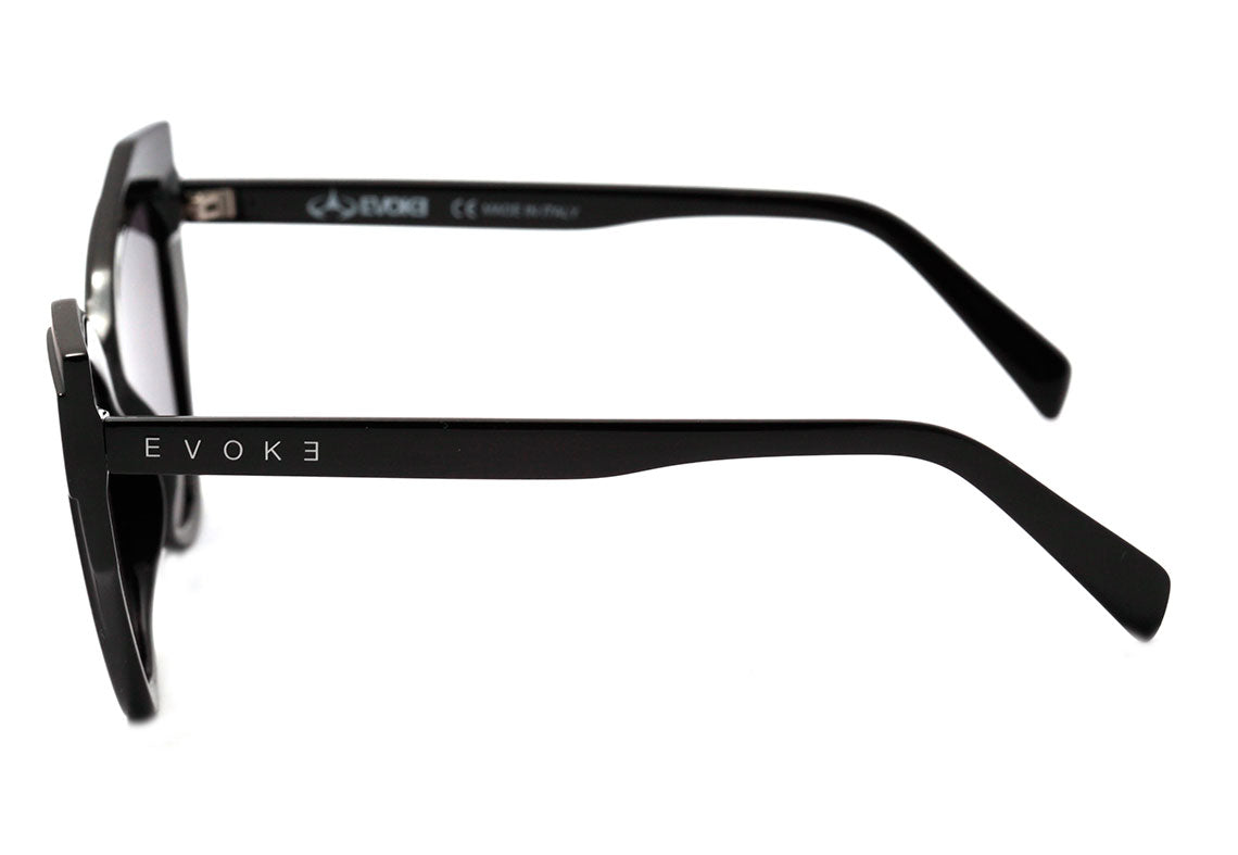 Evoke Unique A02 Black Shine Matte / Gray Total Unico - Lente 4,6 cm