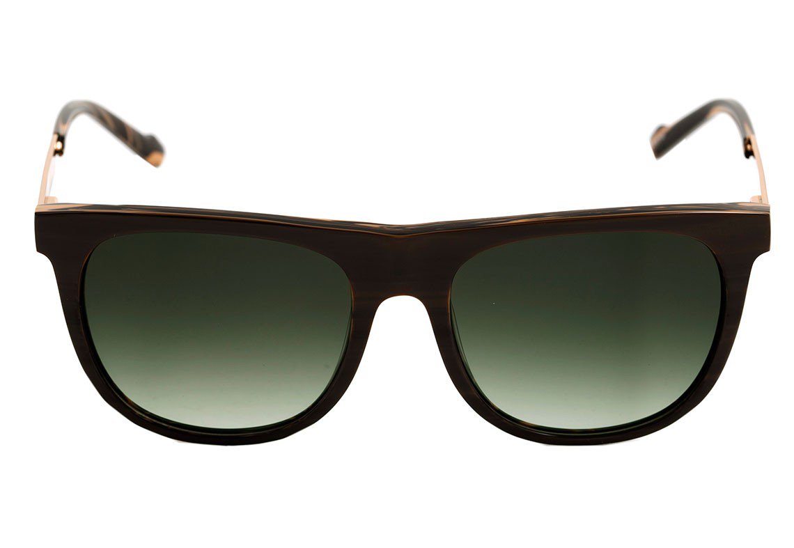 Óculos de Sol Evoke Volt 01 H01S Wood Brown Gold / G15 Green - Lente 5,5 cm