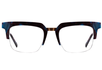 Óculos de Grau Evoke Volt 07 G23 Blue Marble Temple Gold - 50 mm