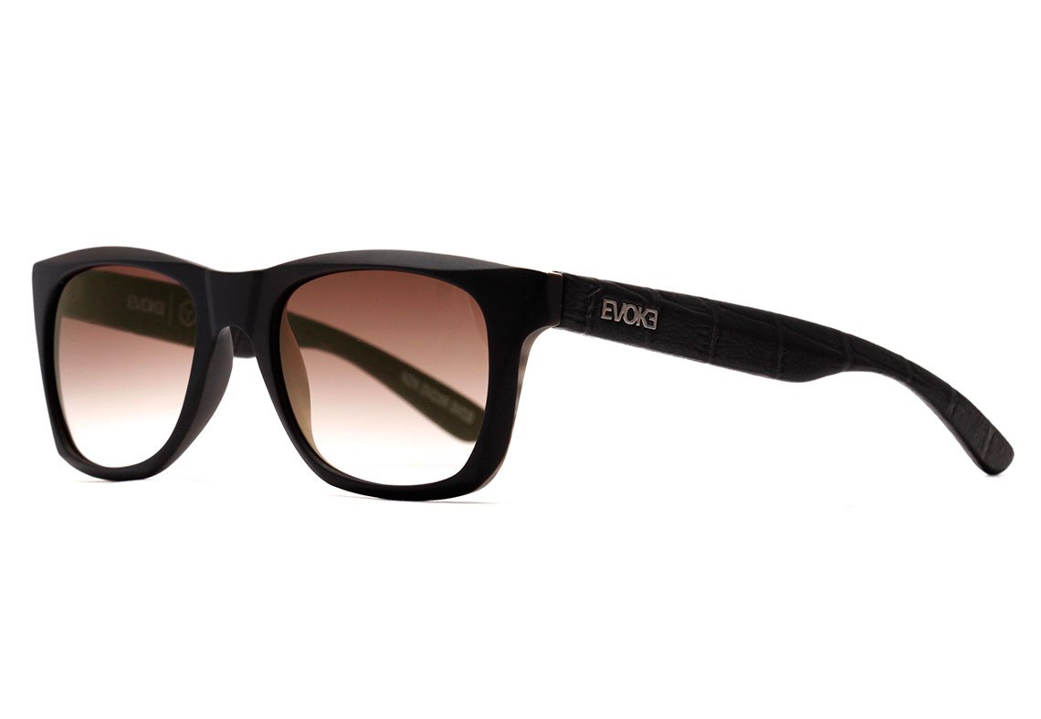 Óculos de Sol Evoke X Cartel 011 Diamond A01T Black Matte Bone Texture/ Brown Degradê