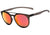Óculos de Sol HB Burnie Gloss Black / Gray Unico - Lente 5,6 cm Matte Onyx/ Red Chrome Unico