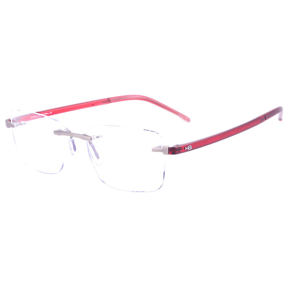 HB Polytech 2 0402 Matte Grey/ Matte Red  - Lente 5,5  - Grau