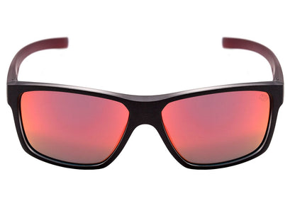 Óculos de Sol HB Freak Matte Black / Polarized Gray Unico - Lente 5,9 cm Matte Graphite On Marsala/ Red Chrome Unico