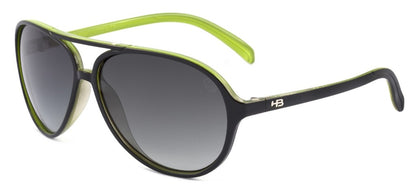 Óculos de Sol HB Jeremy Black Citric Green / Gray Degradê - 59 mm