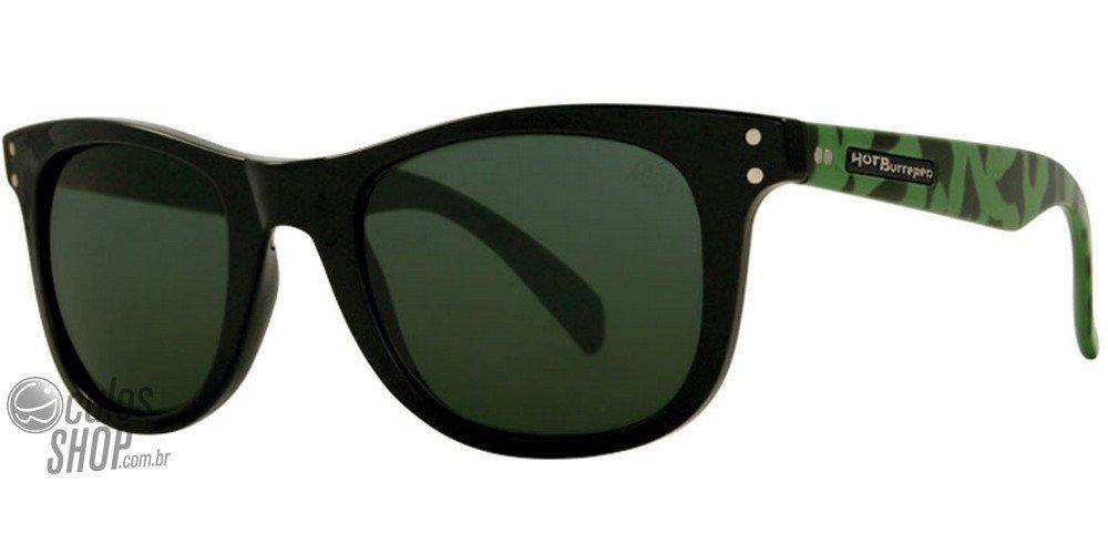 Óculos de Sol HB Landshark Gloss Black / Verde G-15 - Lente 5,0 cm Gloss Black/ Multi Blue