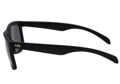 Óculos de Sol HB Ozzie Matte Black / Gray Polarizado - Lente 5,5 cm Matte Black Red/ Red Espelhado