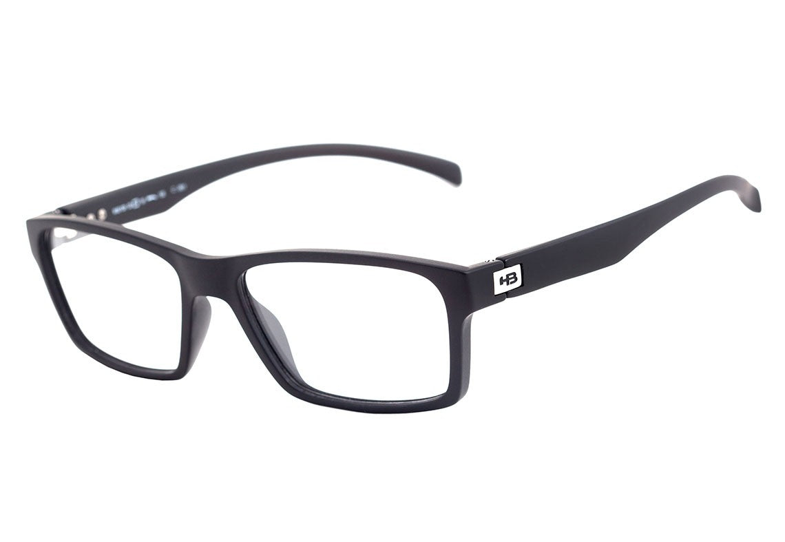 Óculos de Grau HB Polytech 93130 Matte Black - Lente 5,3 cm - Oculos Shop