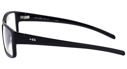 Óculos de Grau HB Polytech M 93017 Matte Black - 56 mm Gloss Black - 56 mm