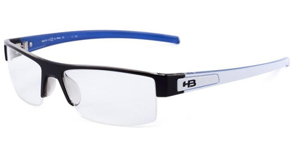 Óculos de Grau Hb Polytech M 93101 Black White Blue - 57 mm