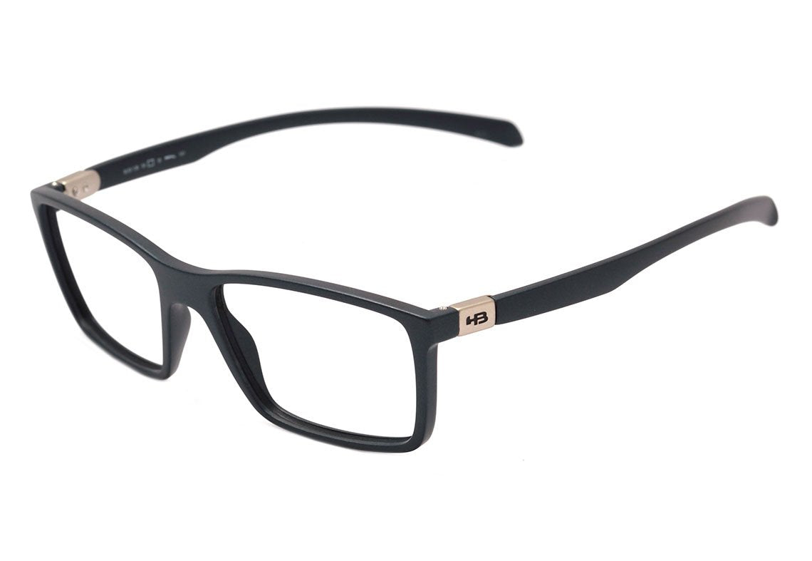 Óculos de Grau HB Polytech M 93136 Matte Black D. Blue - Lente 5,4 cm Matte Black D. White