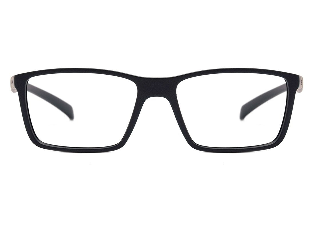Óculos de Grau HB Polytech M 93136 Matte Black D. Blue - Lente 5,4 cm Matte Black D. White