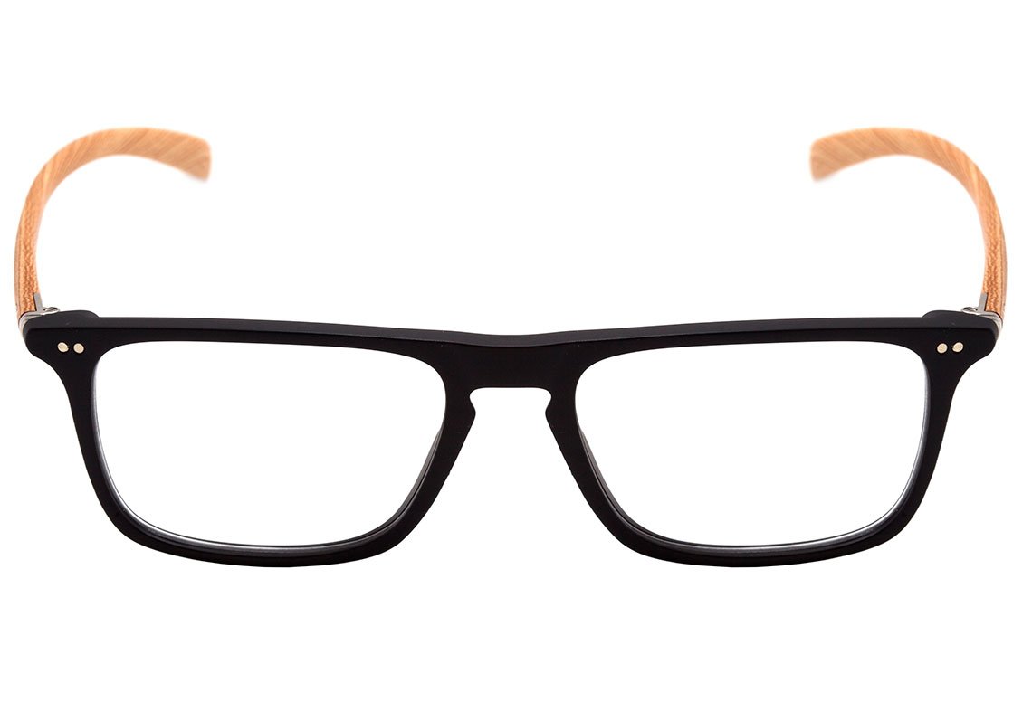 Óculos de Grau Hb Polytech M 93145 Matte Black Wood 52 mm
