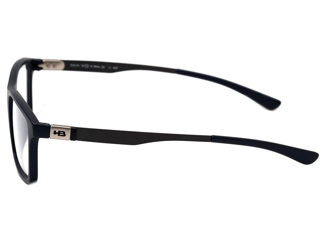 Óculos de Grau HB Polytech M 93151 Matte Black Carbon Fiber - Lente 5,2 cm Matte Navy Lente 5,2 Cm