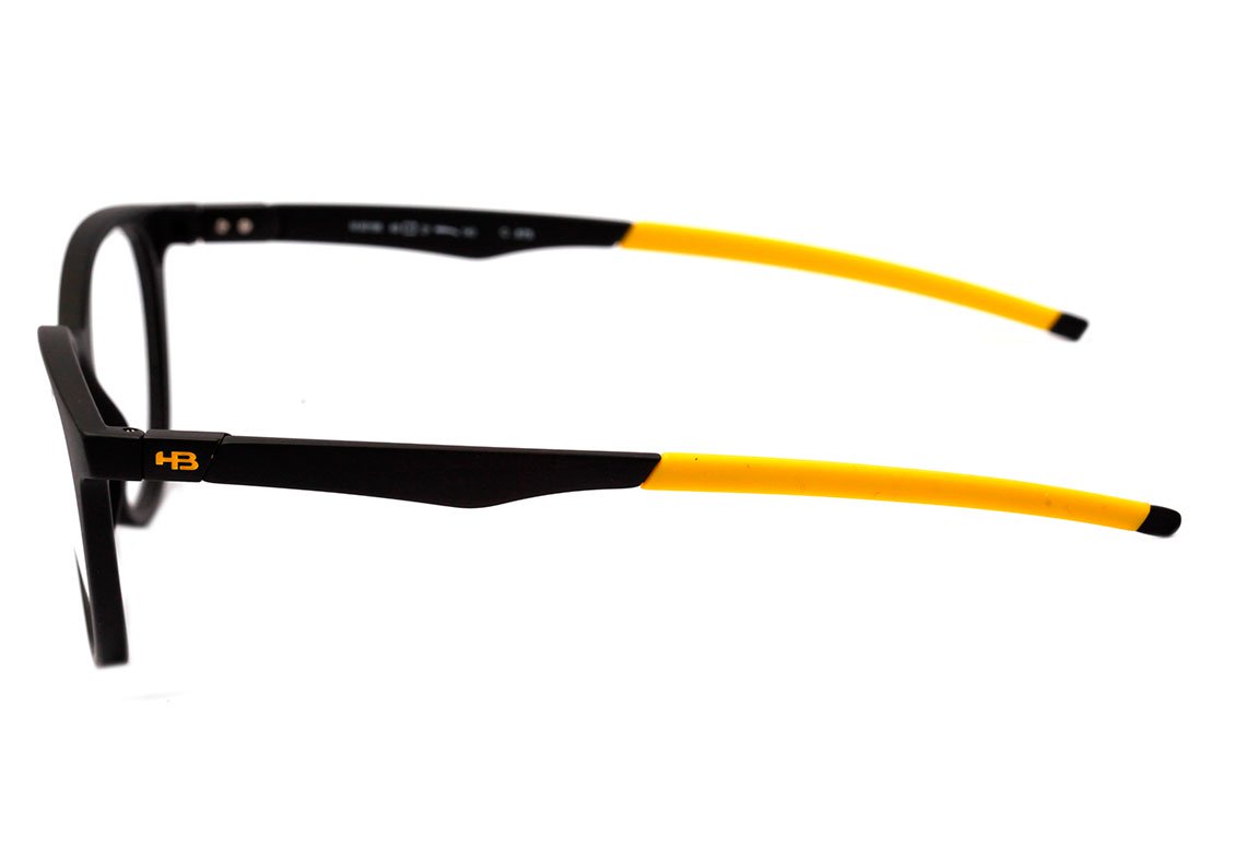 Óculos de Grau HB Polytech M 93156 Matte Black D. Yellow - 49 mm