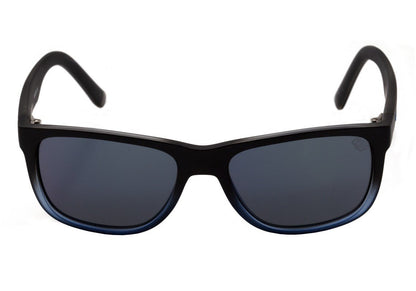 Óculos de Sol HB Matte Fade Black Blue / Blue Espelhado - Lente 5,5 cm