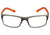 Óculos de Grau HB Teen Polytech M 93115 Matte Black - Lente 4,9 cm Matte Onyx/ Glassy Orange - Lente 4,9 Cm