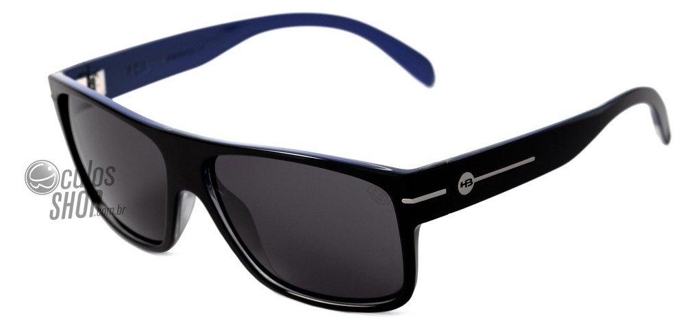 Óculos de Sol HB Would Matte Graphite / Gray Unico - 60 mm Black On Blue/ Gray
