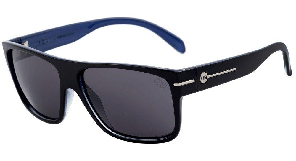 Óculos de Sol HB Would Matte Graphite / Gray Unico - 60 mm Black On Blue/ Gray