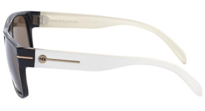 Óculos de Sol HB Would Matte Graphite / Gray Unico - 60 mm Black White/ Brown