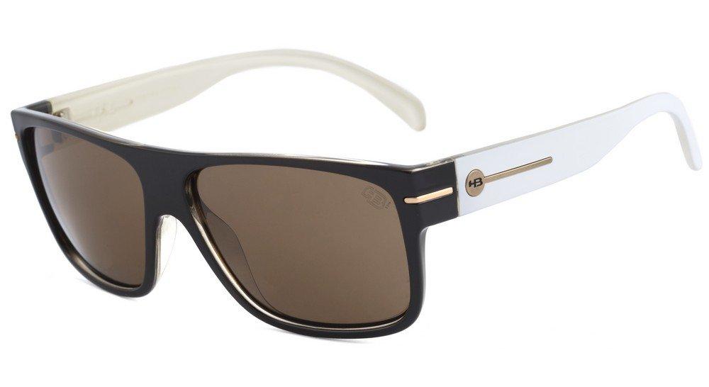 Óculos de Sol HB Would Matte Graphite / Gray Unico - 60 mm Black White/ Brown