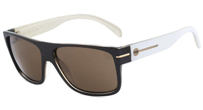 Óculos de Sol HB Would Matte Graphite / Gray Unico - 60 mm Black White/ Brown