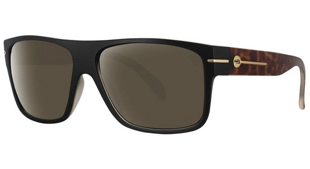 Óculos de Sol HB Would Matte Graphite / Gray Unico - 60 mm Matte Black Turtle/ Brown